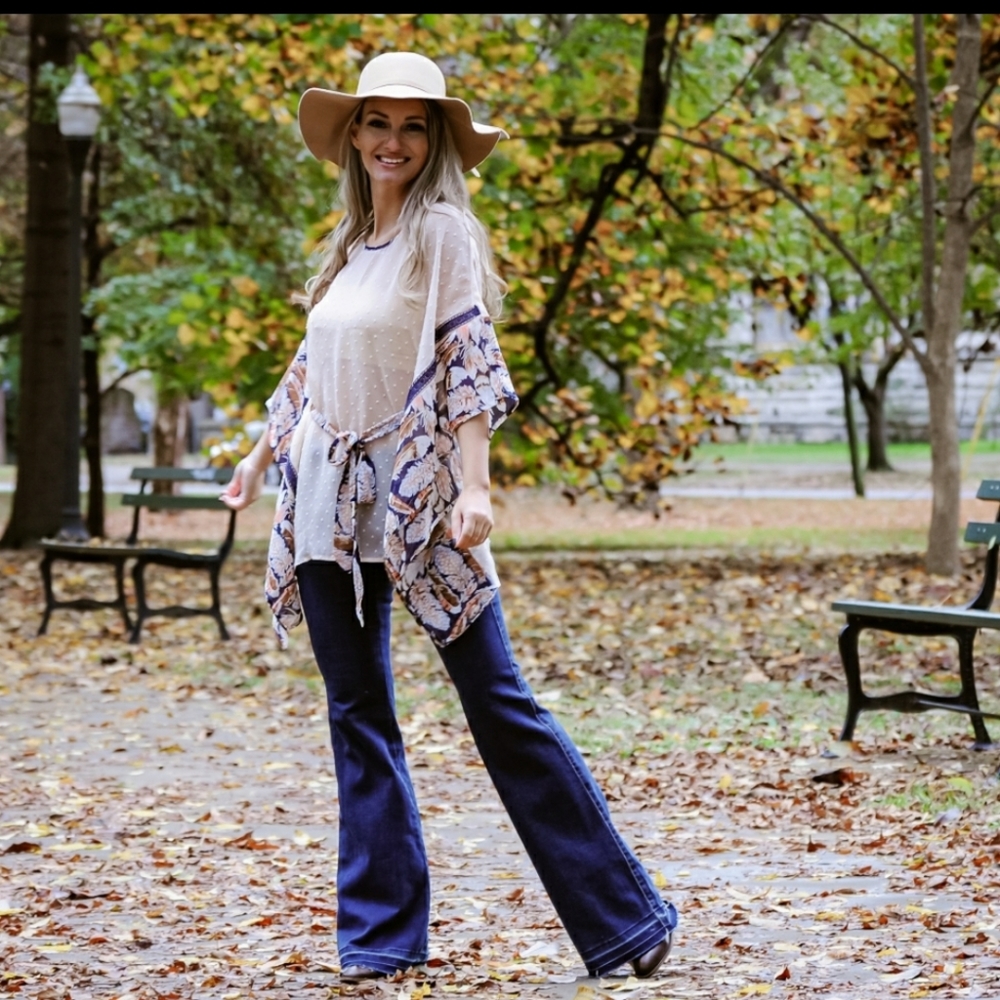 ♥️New boutique Handmade kimono top - Picture 4 of 5
